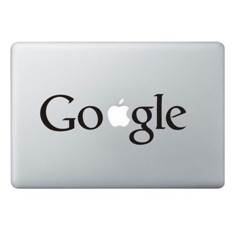 Google Logo Macbook Aufkleber Schwarz MacBook Aufkleber